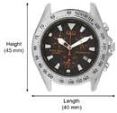 Citizen Q&Q SolarMate H022-212 Men's Watch, Solar Powered, Analog Display, Chronograph, Water Resistant to 10 ATM, Black