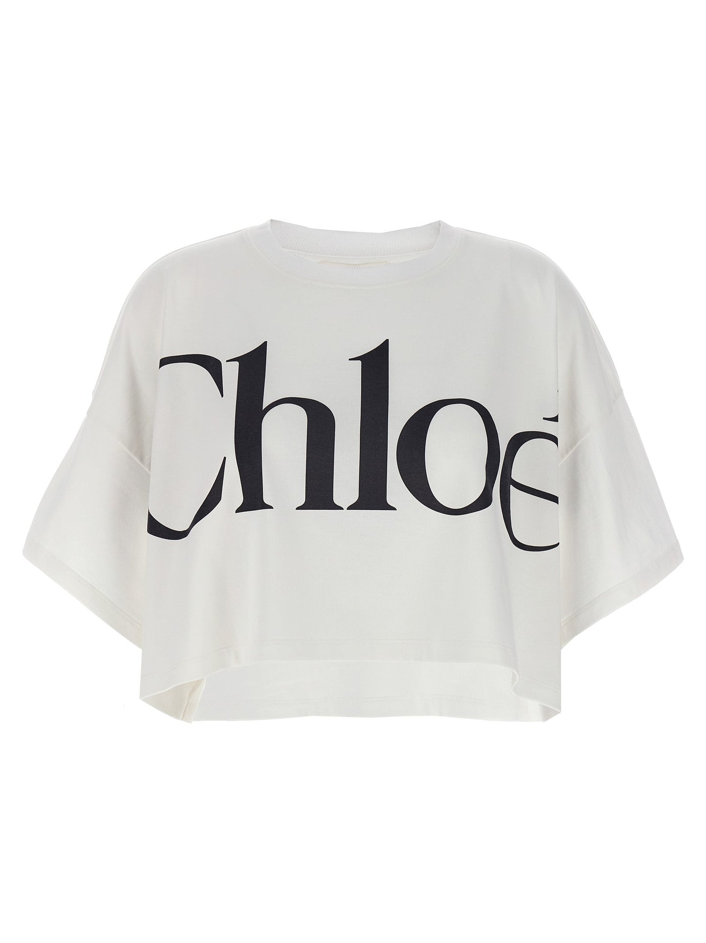 Chloe クロエロゴクロップTシャツ - Image 3