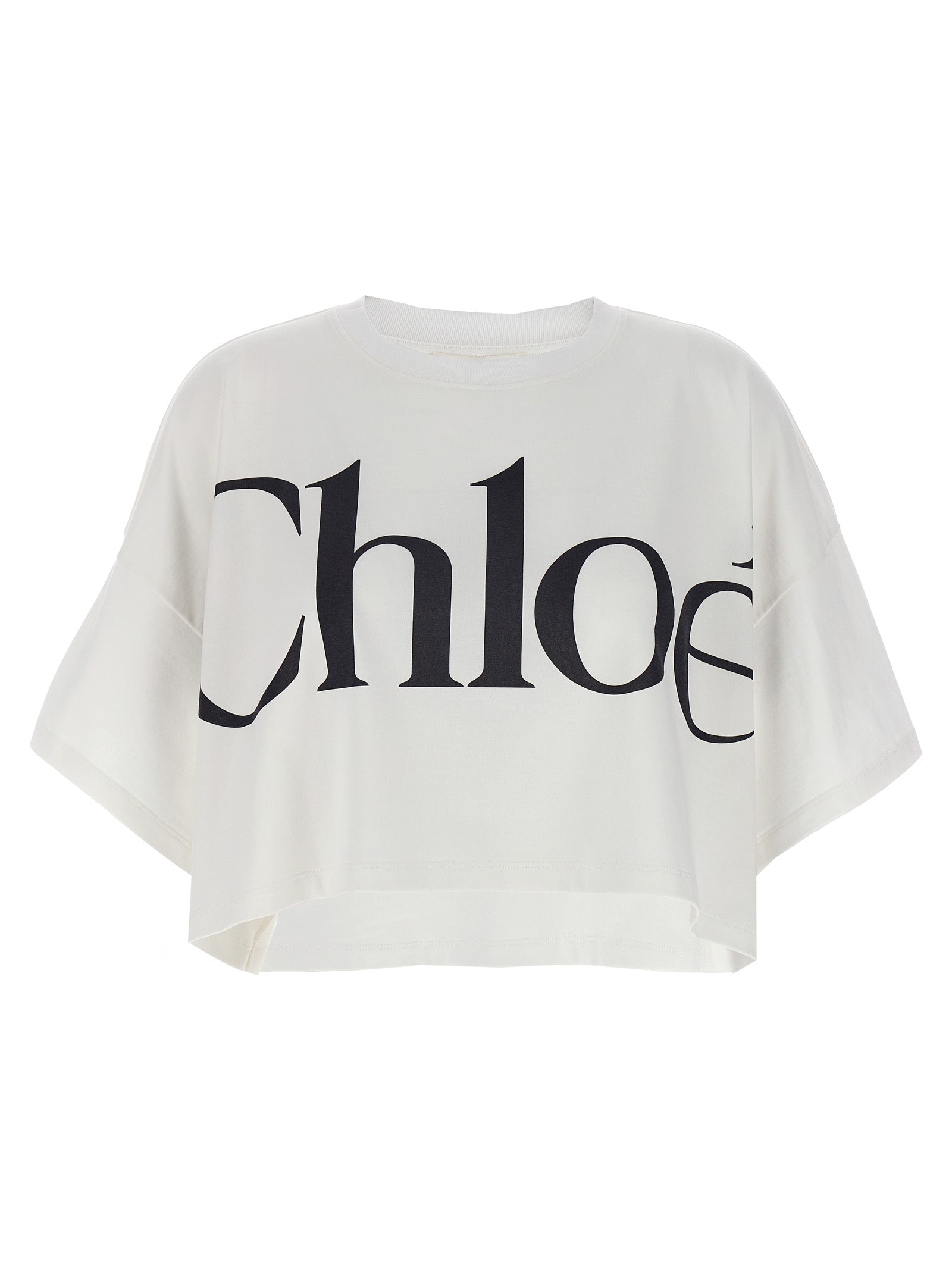 Chloe クロエロゴクロップTシャツ - Image 3
