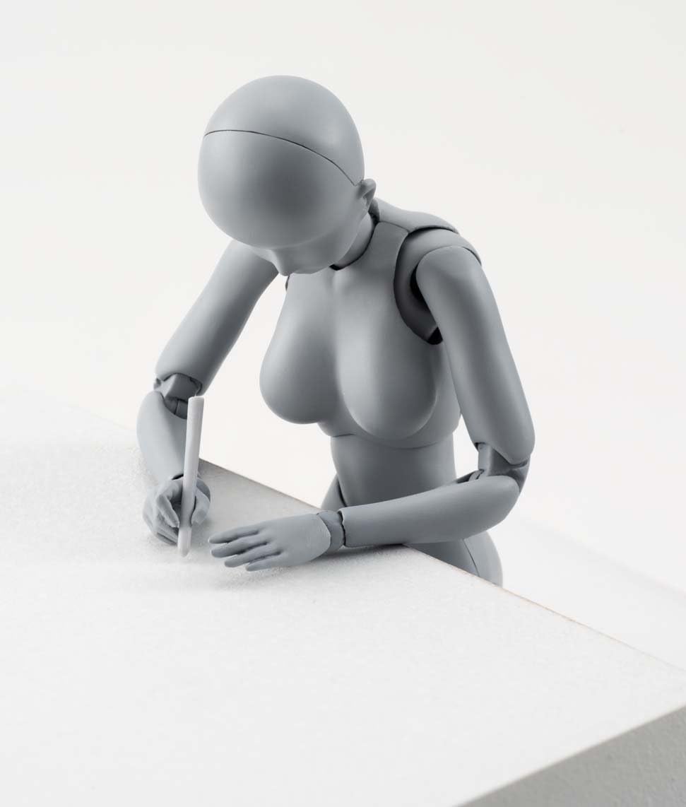 S.H. Figuarts Body DX SET (Gray Color Ver.) Articulated figure approximately 5.3 in (135 mm) tall, made of ABS and PVC