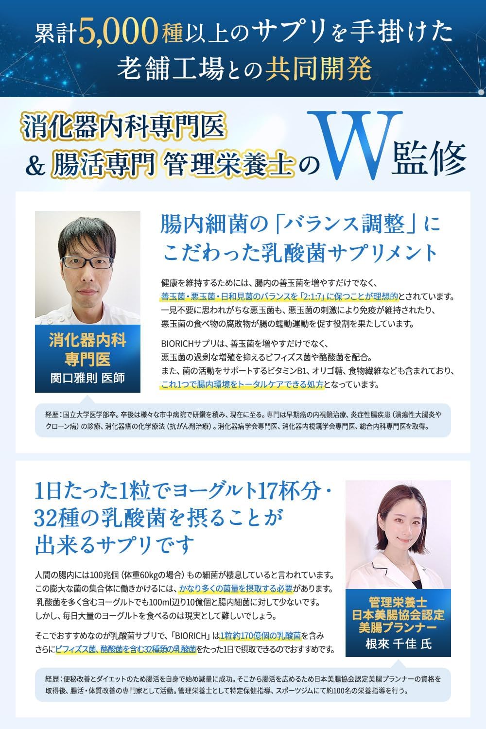 【Ideal Gut Health with 5 Trillion × 32 Types of Gut Health Bacteria】Lactic Acid Bacteria Supplement, 1 capsule per day for 30 days [Contains Bifidobacteria, Butyric Acid Bacteria, Beauty & Health
