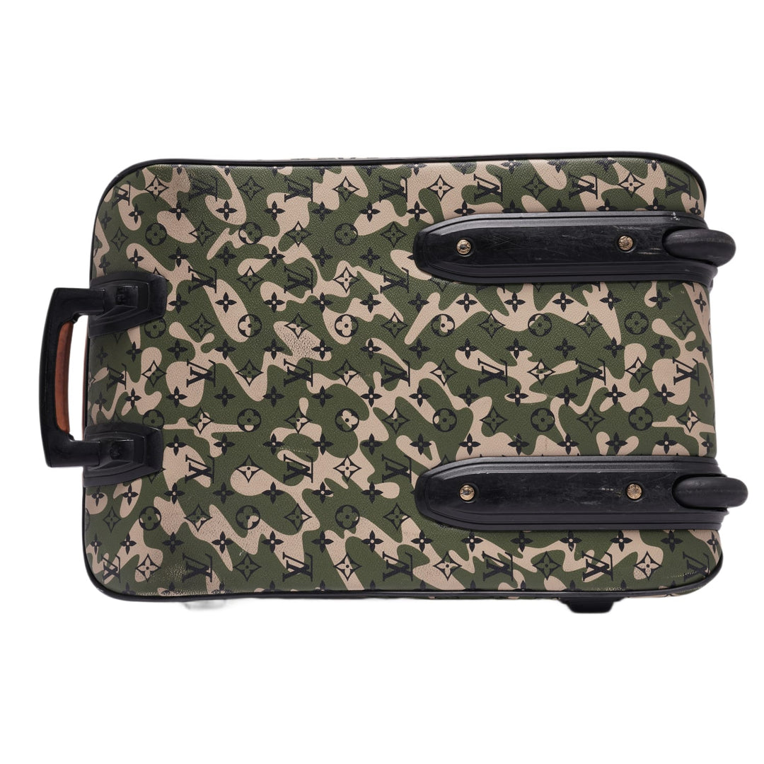 LOUIS VUITTON X TAKASHI MURAKAMI "MONOGRAMOUFLAGE" PEGASE 60 ROLLER SUITCASE