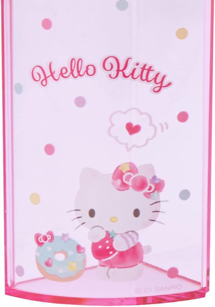 Sanrio 213110 Sanrio Pen Stand, Pink, Plastic, Hello Kitty, Kitty 360 Degree Rotation, Pen Stand, Pen Holder, Cosmetics, Makeup Brush, Tulle, Pet Character