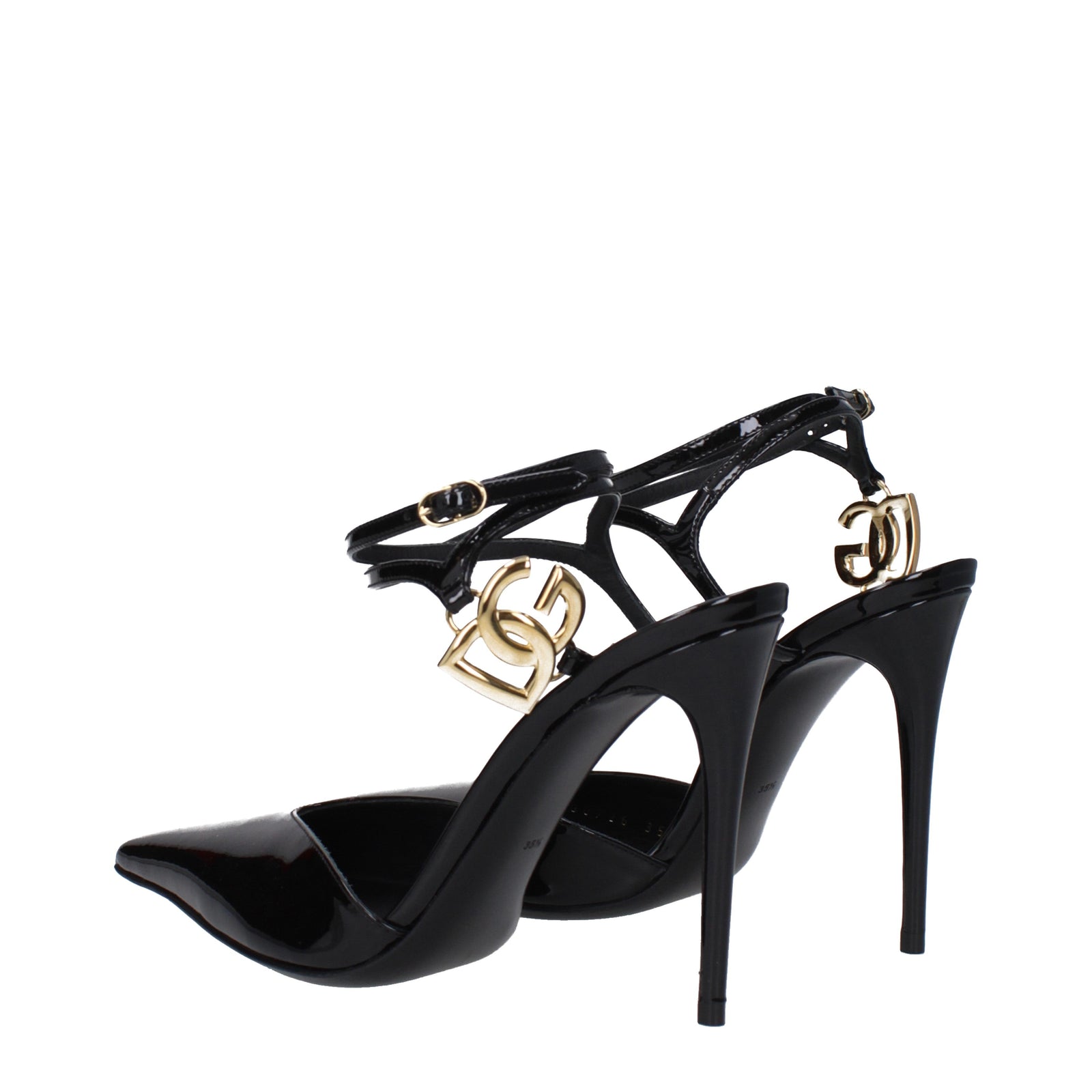 Dolce  Gabbana ドルチェ＆ガッバーナサンダルの女性は黒を塗ります - Image 3