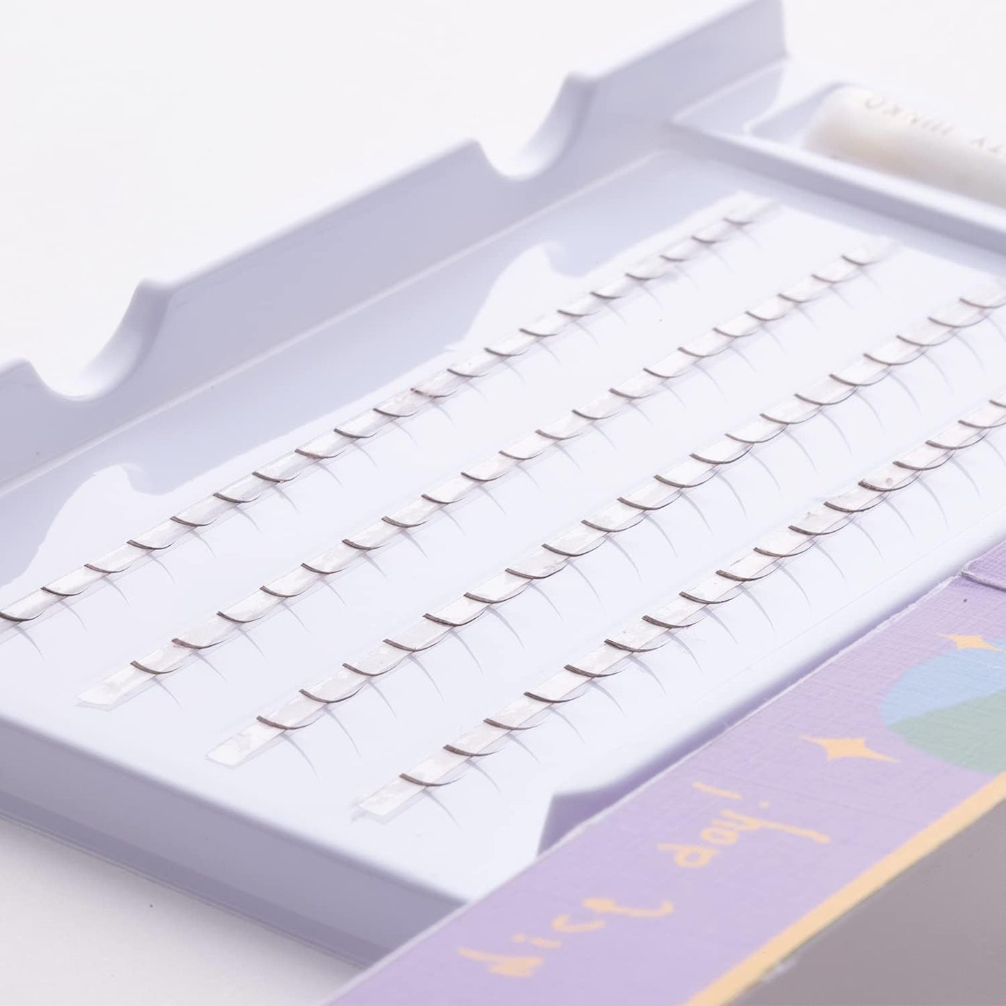 Beauty Yelashes, Natural Point Fit, Supernatural, Handmade, Natural Brown, 80 Bundles, 0.2 inches (4 mm) + 0.2 inches (5 mm), MR & GREEN Limited Edition