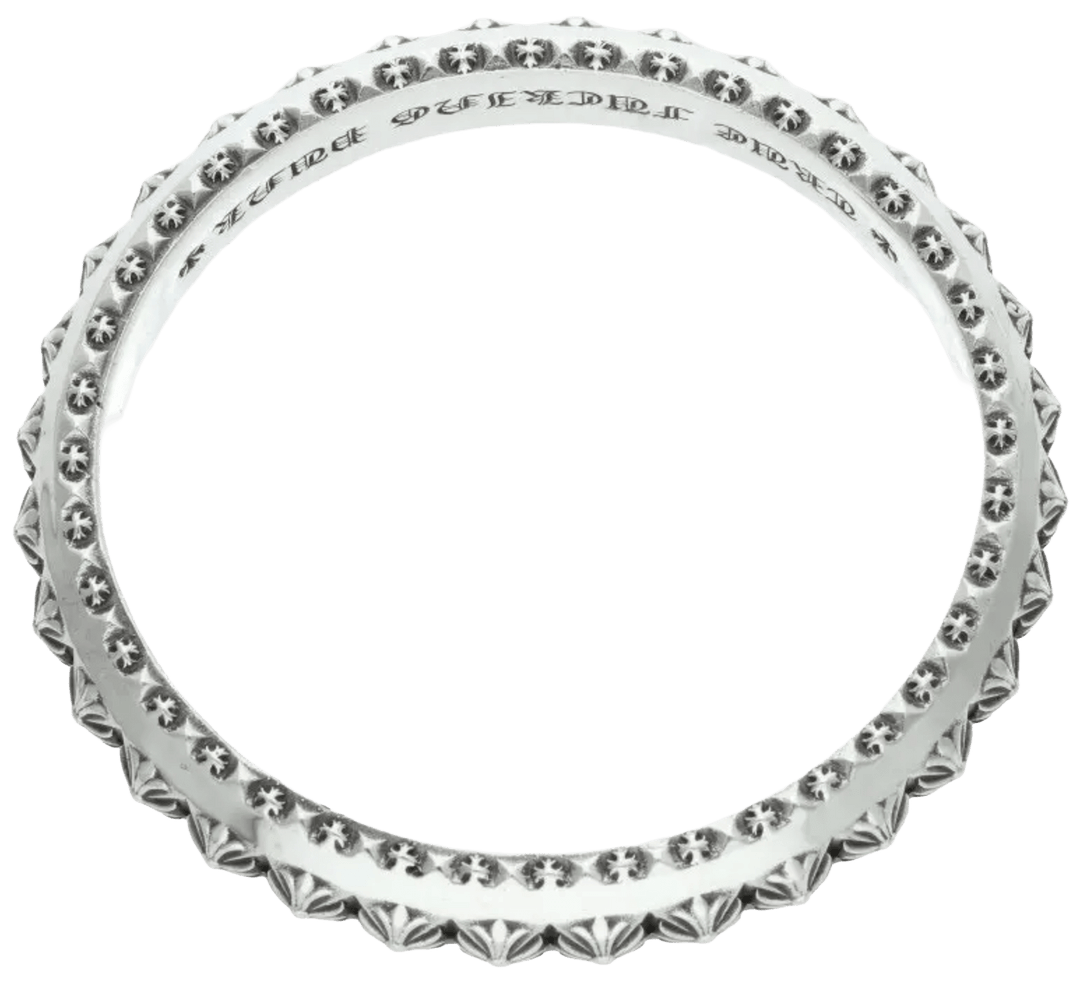 CHROME HEARTS 'PUNK SILVER' BANGLE PETE PUNK BRACELET