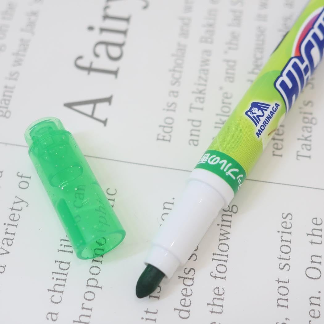 Haichu [Color Markers] Double Markers / 2 Green Apple Scented Green Candy Package
