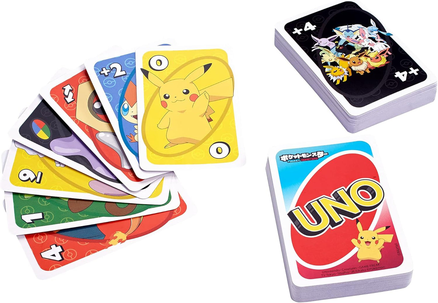 Mattel Games UNO GNH17 Pokemon Card Game Party Game, 2 to 10 Players, Ages 7 and Up, Pokemon