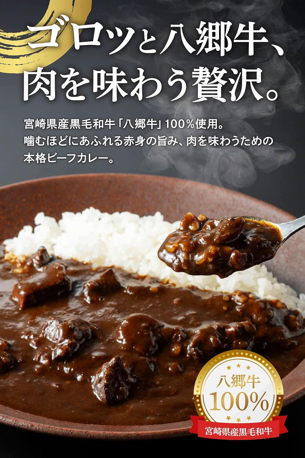 平家の郷 監修 八郷牛 ひなた ビーフカレー 180g レトルト 高級カレー ギフト 贈答 宮崎 ブランド和牛 100％使用 中辛 レトルトカレー 父の日