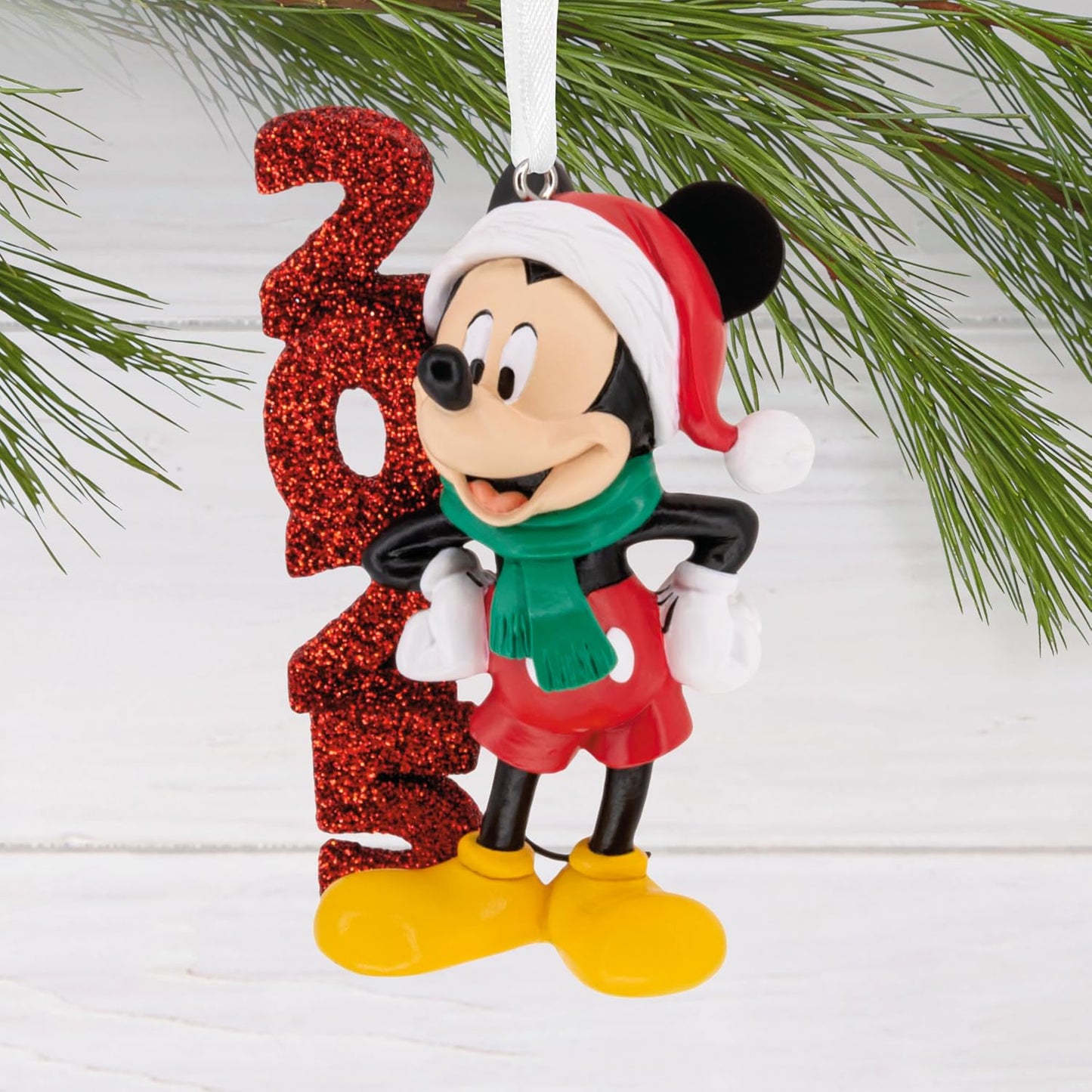 Hallmark Disney - Adorno de Navidad de Mickey Mouse 2025, regalos para fanáticos de Disney