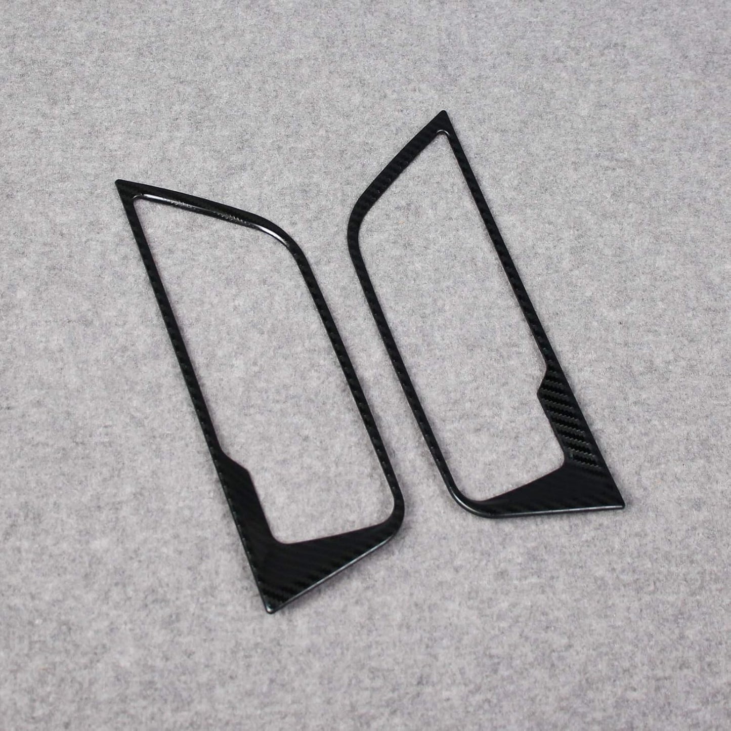 RUIQ Toyota Harrier 80 Series Interior Front Rear Inner Door Handle Garnish Designed for Toyota Harrier (Carbon Fiber Black Specification)
