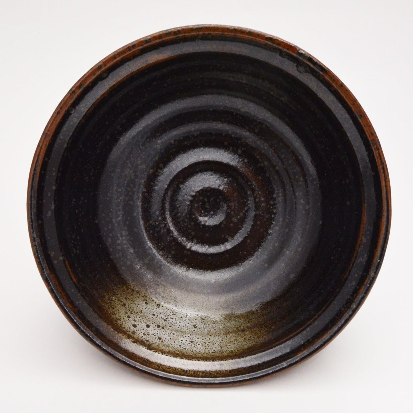 Ichikyu 131-1307 Mino Pot, Oil Droplet Crystal, Ramen Bowl, Bowl, Bowl, Udon, Buckwheat, Diameter Approx. 7.7 x Height 2.9 inches (19.5 x 7.3 cm), Microwave and Dishwasher Safe, Made in Japan