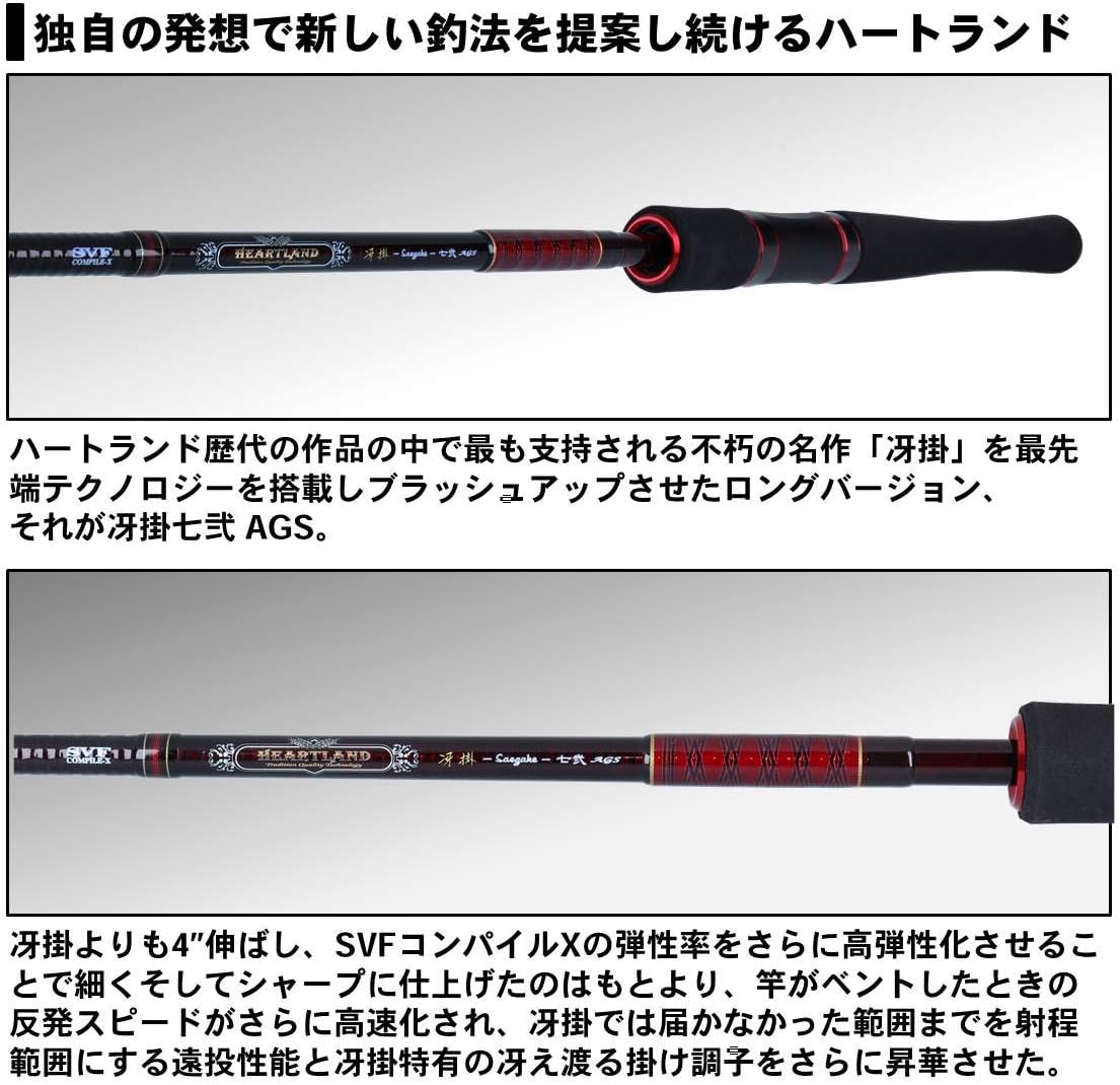 DAIWA 721MLFS-SV AGS20 Heartland Bass Rod Fishing Rod