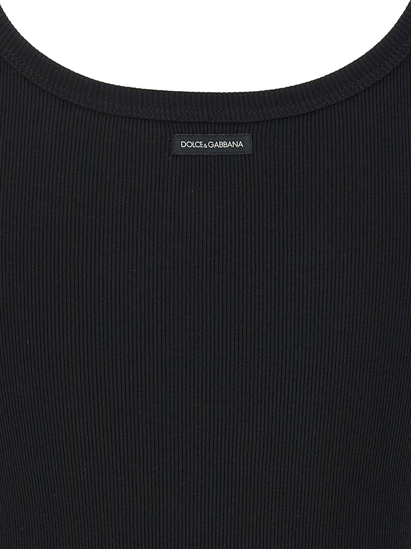 Dolce  Gabbana ドルチェ＆ガッバーナリブ付きタンクトップ - Image 3