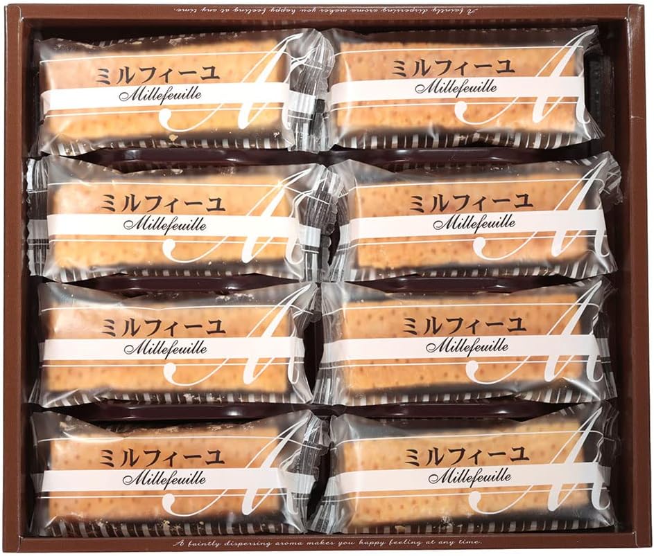 Nagatoya Nagatoya Nagoya Souvenir Nagoya Cochin Pudding Mille-feuille 8-piece Set