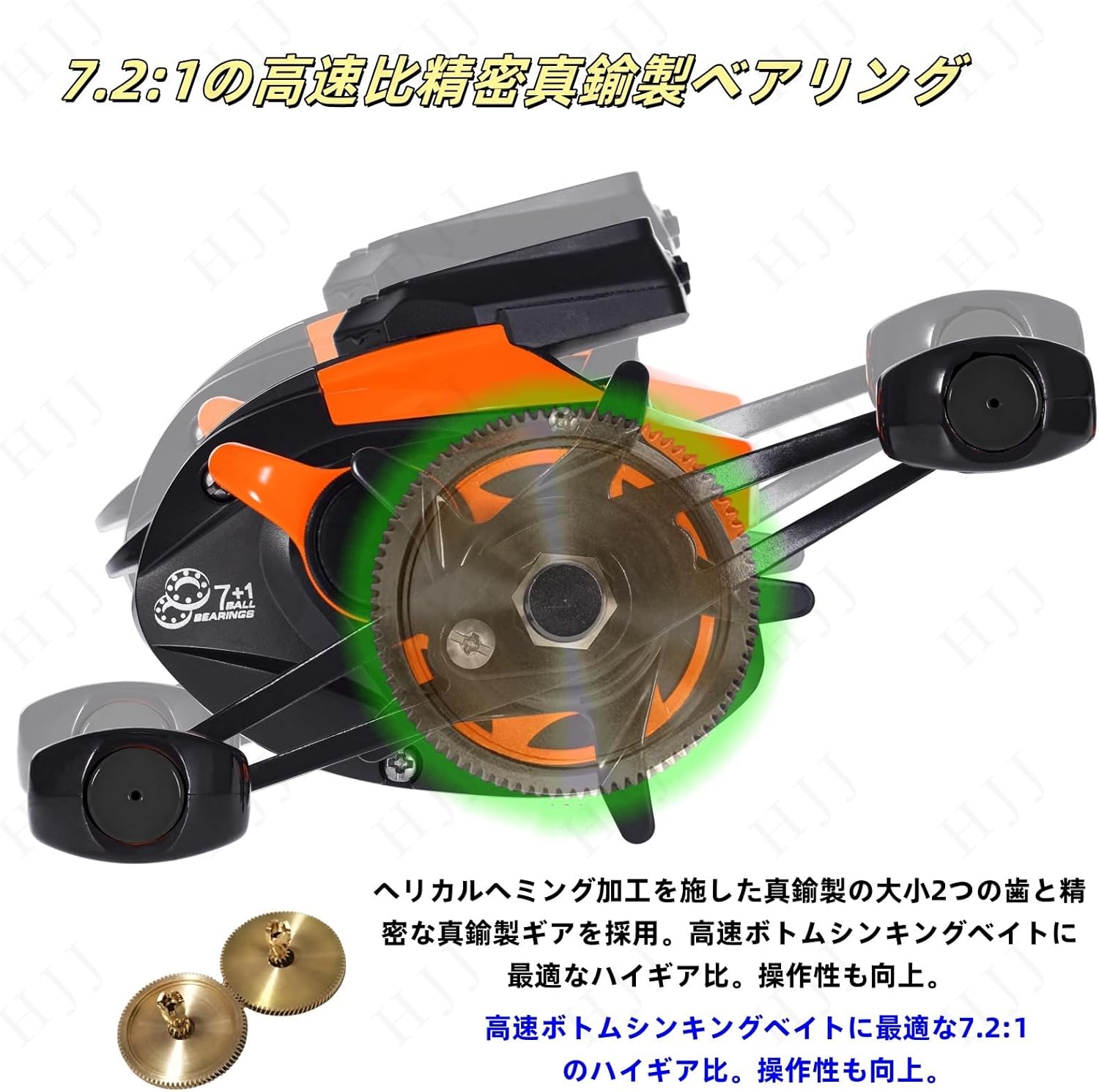 HJJ ベイトキャスティングリール 電動釣りリール フライフィッシングリール ベイトリール デジタルディスプレイ スムーズな巻き取り 軽量 大きな抵抗 USB充電式 ソーラーパワー 左/右ハンドル 最大ドラグ海釣りに使いやすい 超スムーズな高速ベイトキャスティングリール [並行輸入品]