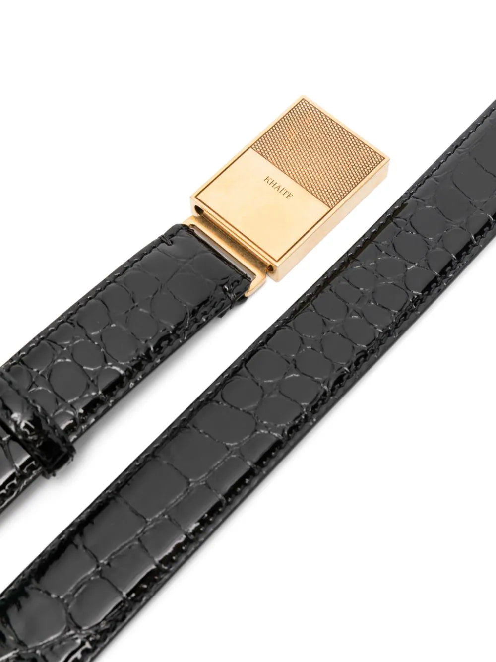 Khaite カイトワニのエンボス加工ベルト - Image 3