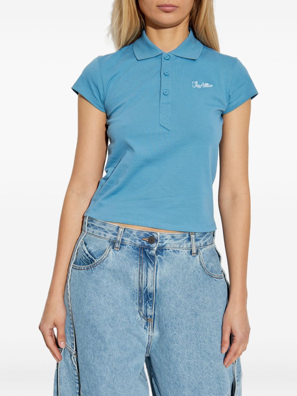 The Attico Jersey Polo Shirt - Image 3