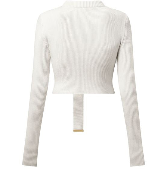 LOUIS VUITTON Cut Out Ribbed Ls Top - Image 3