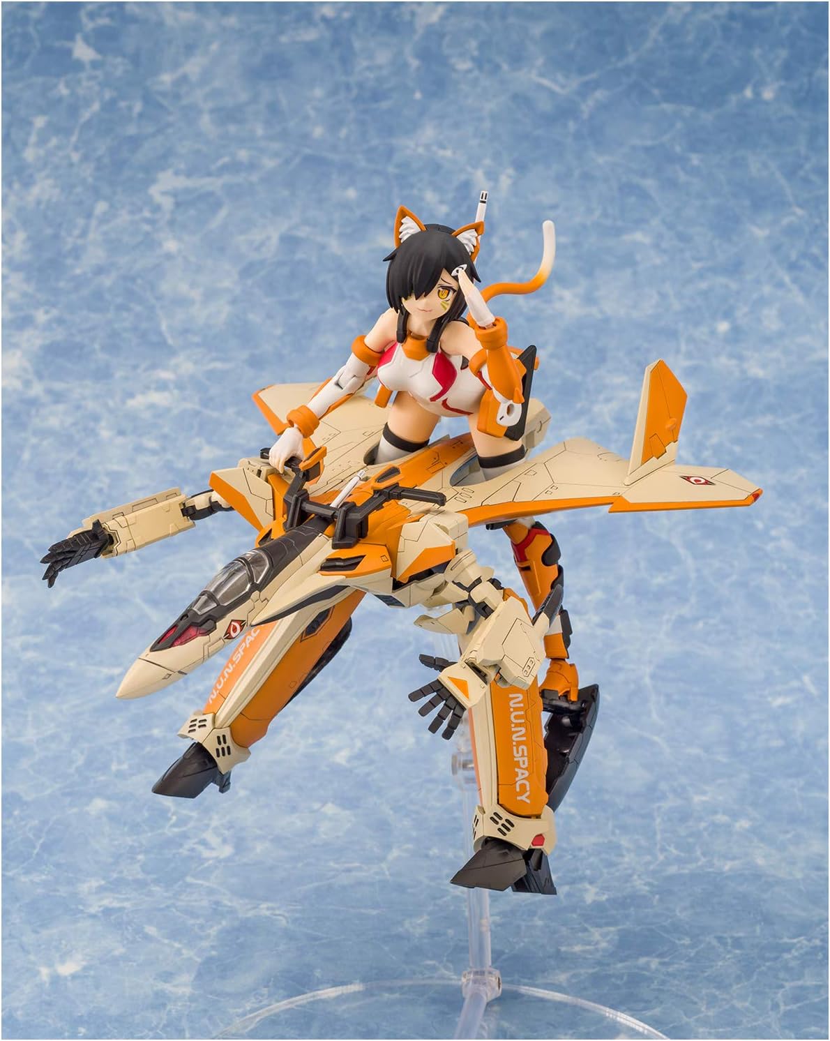 Aoshima Bunka Kyozai VFG Macross Delta VF-31D Skuld, Total Height Approx. 6.1 inches (155 mm), Color Coded Plastic Model MC-05