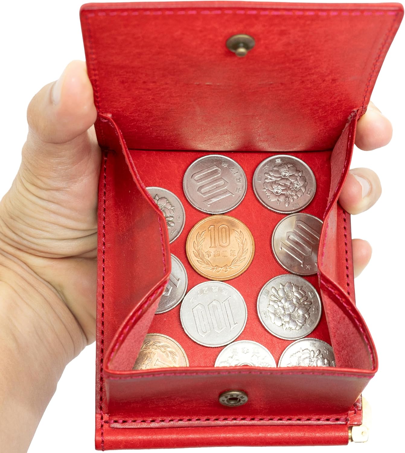 Hiz Factory Fermare Pueblo Genuine Leather Money Clip with Coin Purse Made in Japan Artisan Handmade, Publo