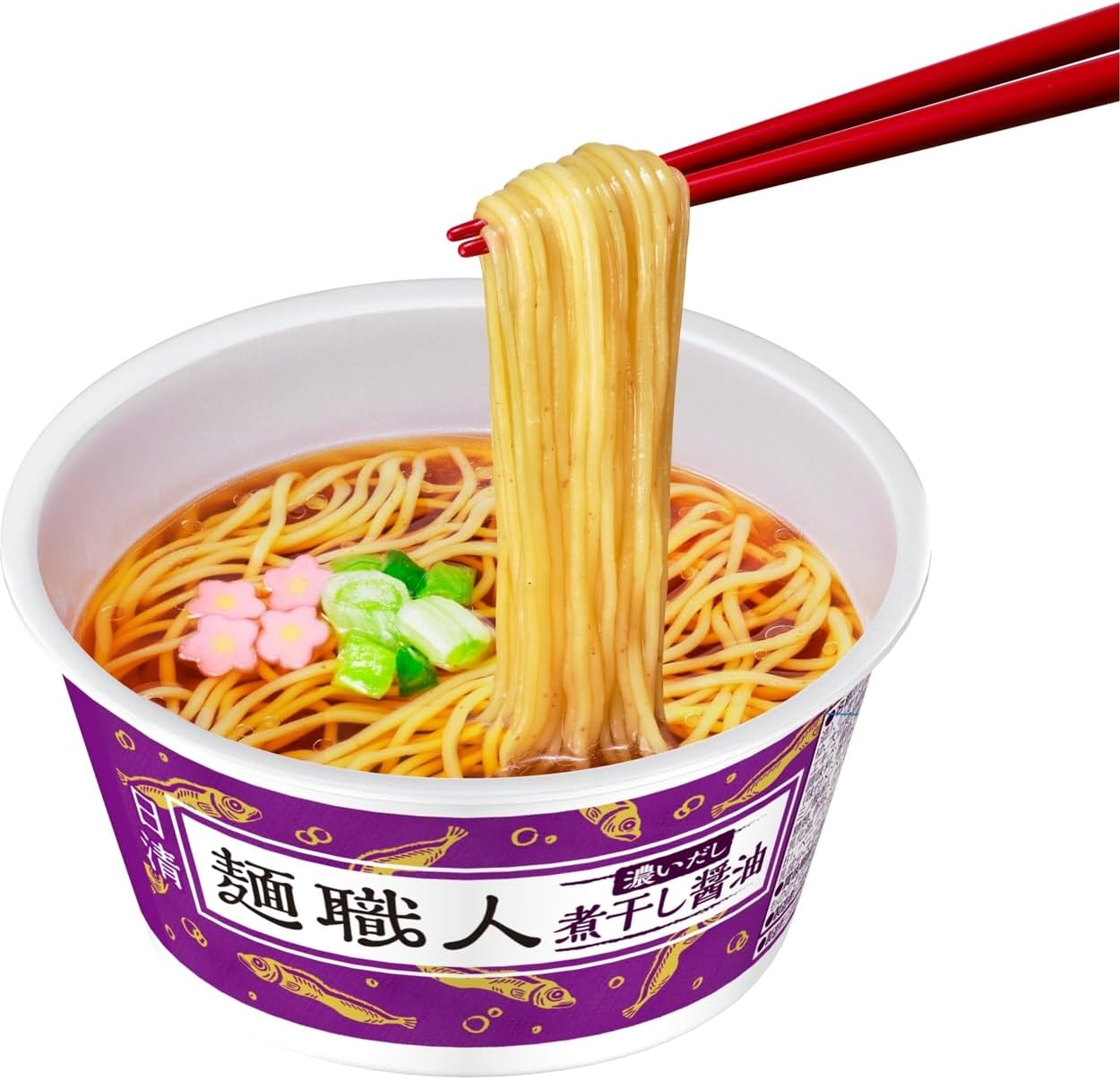 Nissin Noodle Artisan Thick Soup Boiled Soy Sauce (Made in Japan Soup, Rich Aroma and Deep Flavor), Nissin Foods Cup Noodles, 3.3 oz (86 g) x 12 Packs