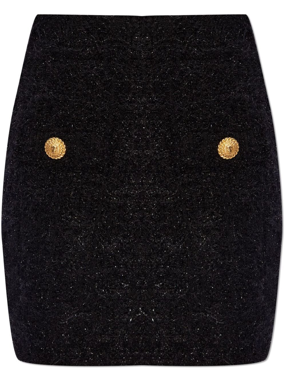 Balmain バルメインボタン付きツイードスカート - Image 3