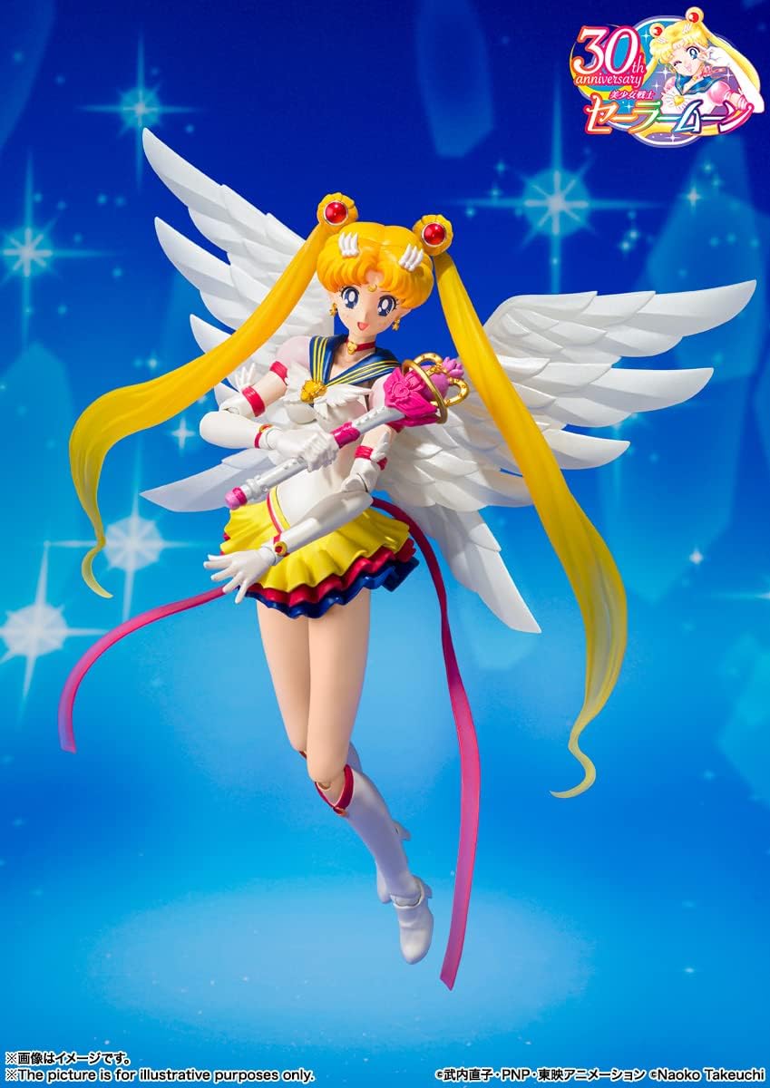 S.H. Figuarts Sailor Moon Eternal Sailor Moon, Approx. 5.3 inches (135 mm), ABS & PVC Pre-painted Action Figure