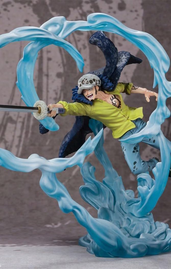 Bandai Spirits BAS63240 Figuarts Zero One Piece Trafalgar Law - Three Captains Onigashima Monster Decisive Battle - Approx. 9.5 inches (240 mm), ABS & PVC Pre-painted Complete Figure