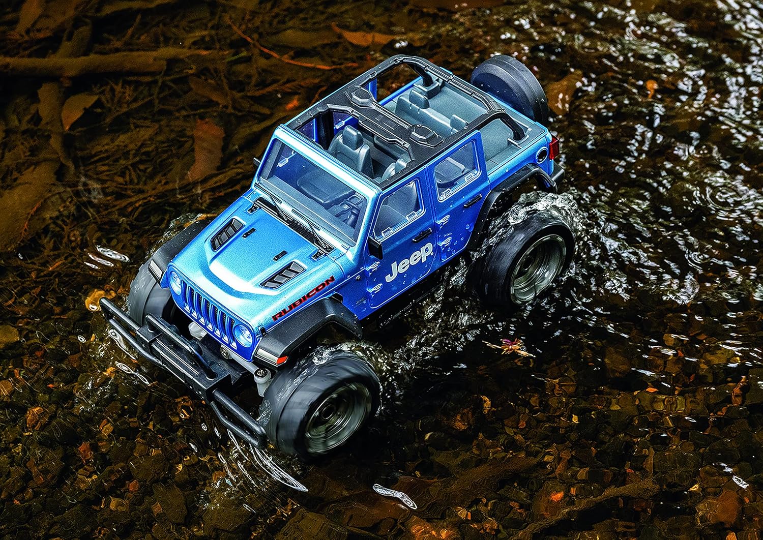 Jozen Dirt Max 1/24 Scale RC Jeep Wrangler Rubicon JRVT111-BL Blue