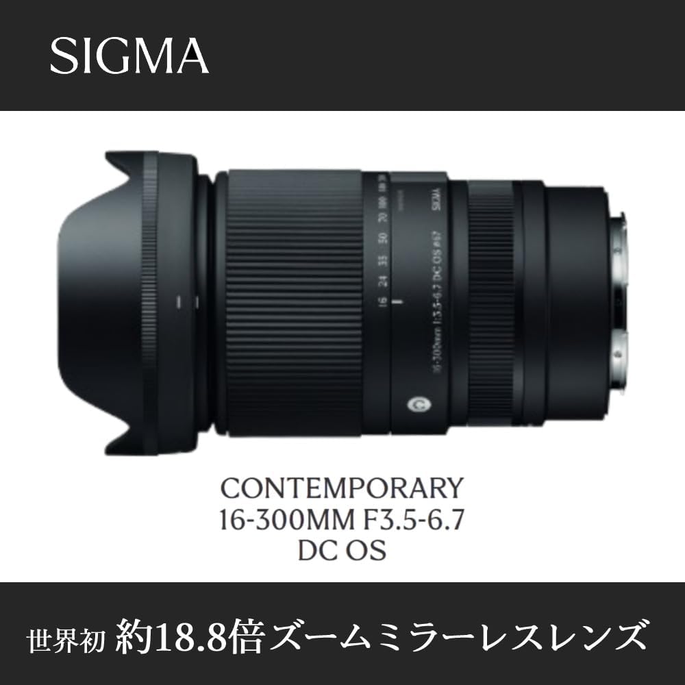 Sigma 16-300mm F3.5-6.7 DC OS(C) Sony E (Compatible) & Marumi Lens Protection Filter & Camera Wrap Set