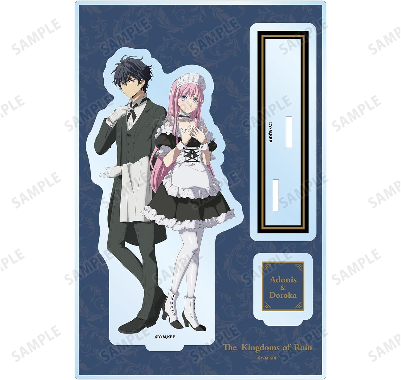TV Anime "Okoku of Mitsu" Illustrated by Adonis & Doroca, Butler & Maid Ver. BIG Acrylic Stand with Parts