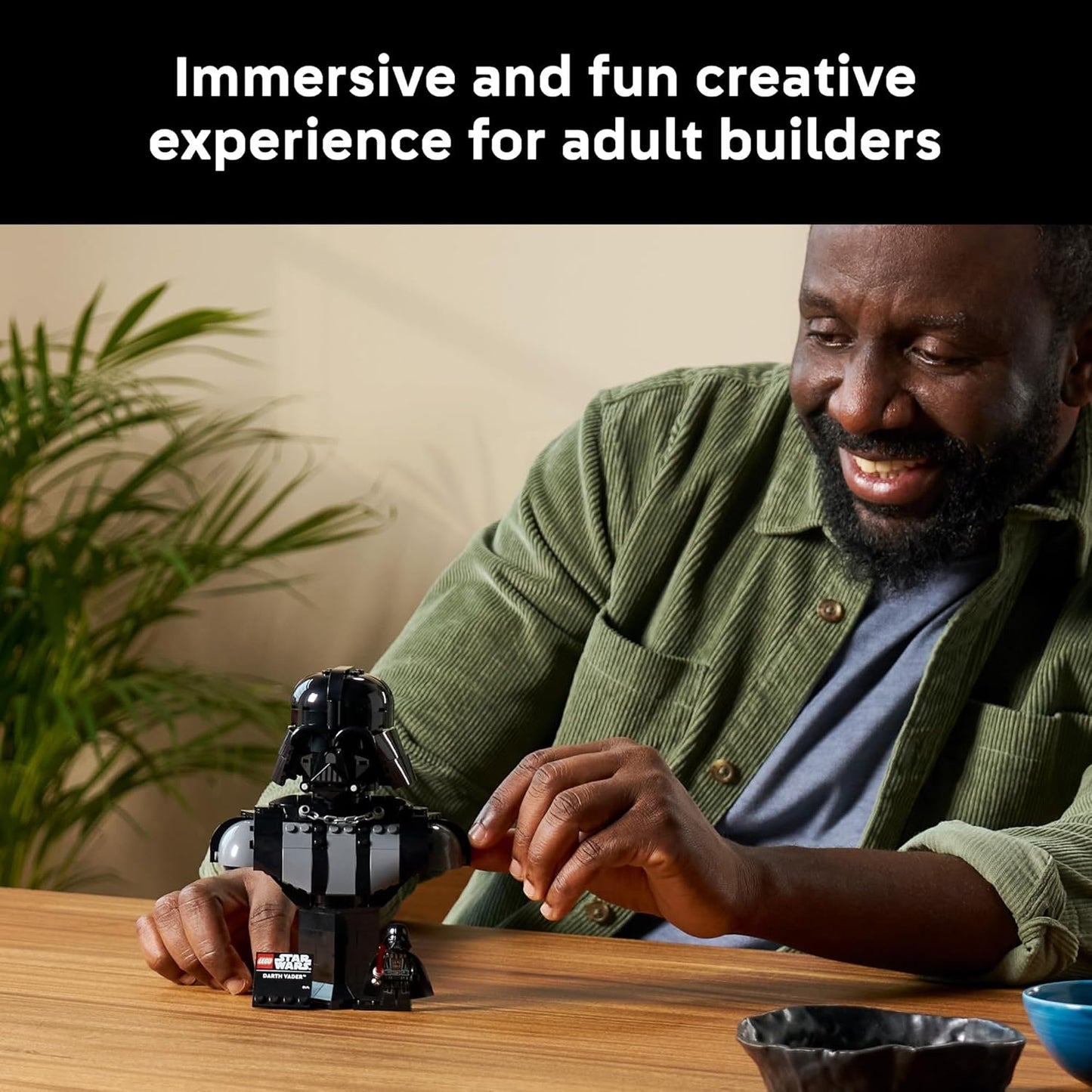 LEGO Star Wars Darth Vader Busto, juego de construcción coleccionable para adultos, a partir de 18 años, regalo de Star Wars para hombres y mujeres, con minifigura de Darth Vader, decoración de