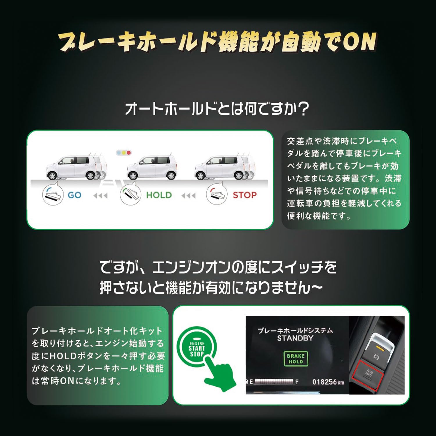 New Land Cruiser LC250 Rankle Prado 250 Series Dedicated Auto Brake Hold Kit, Always On Auto Hold Function, Coupler On, Convenient Goods, Custom Parts, Accessories, Toyota