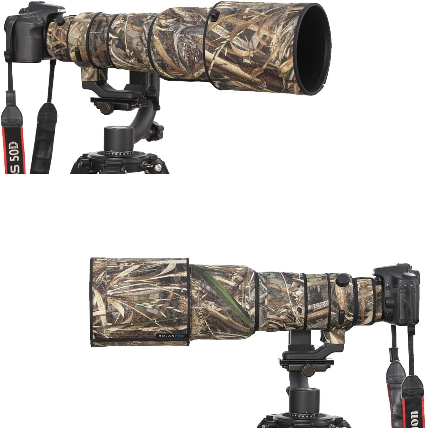 Rolanpro Lens Cover, Camouflage Coat for Telephoto Lens Compatible with SIGMA 500mm F/4 DG OS HSM Sports, Triple Layer Protection, Dead Tree Camo, Modern