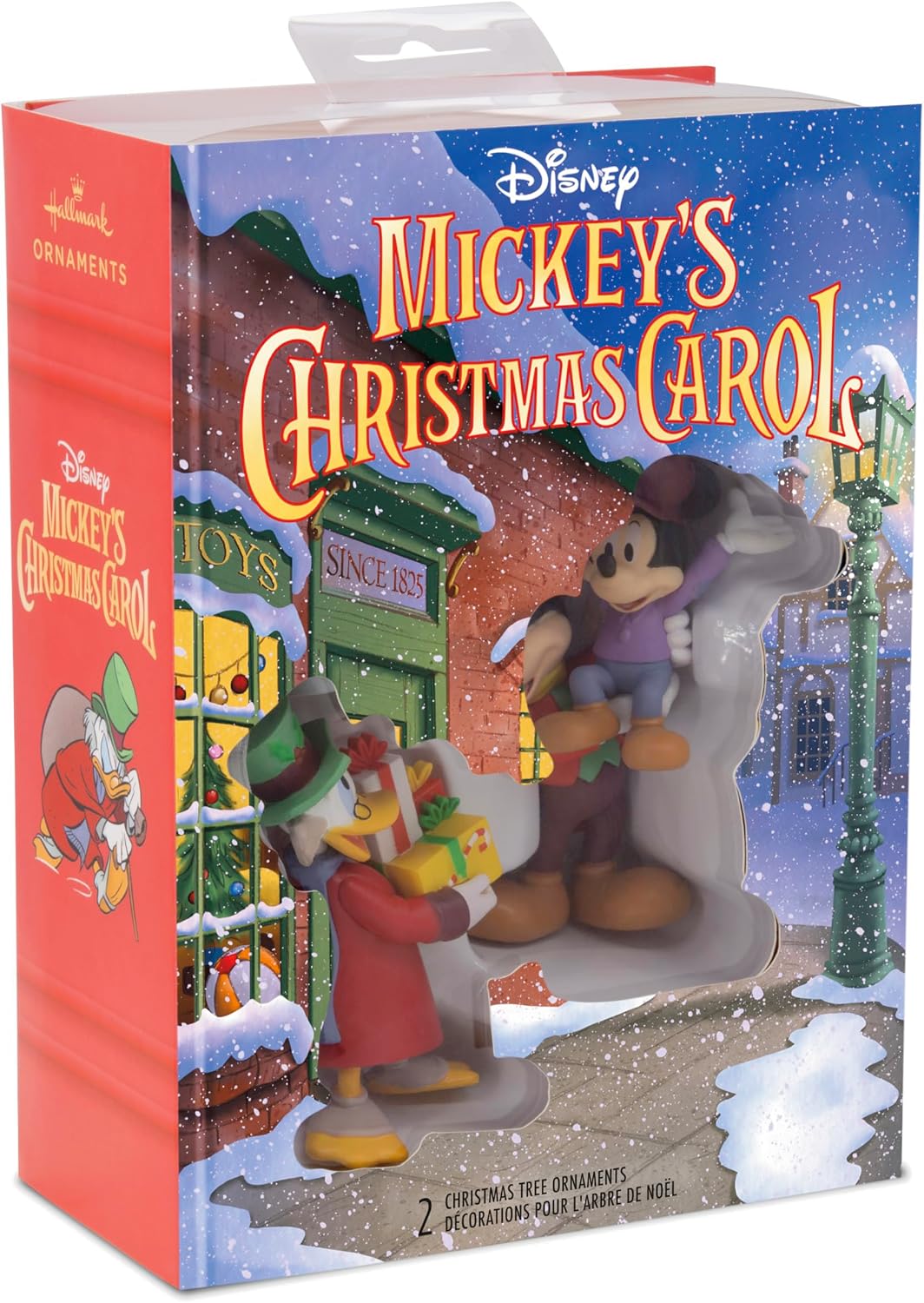 Adornos de Navidad de Hallmark Disney Mickey's Christmas Carol, Set de 2
