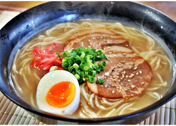 Fukuoka Tonkotsu Ramen, Set of 6 Serving Comparison to Eat, Kyushu Boji (Pork Bone Soy Sauce Flavor) & Musho (Thick Food Typhoon), Dried Noodle, Soup, Gift, Gift, Giveaway, Emergency Food, Preserved