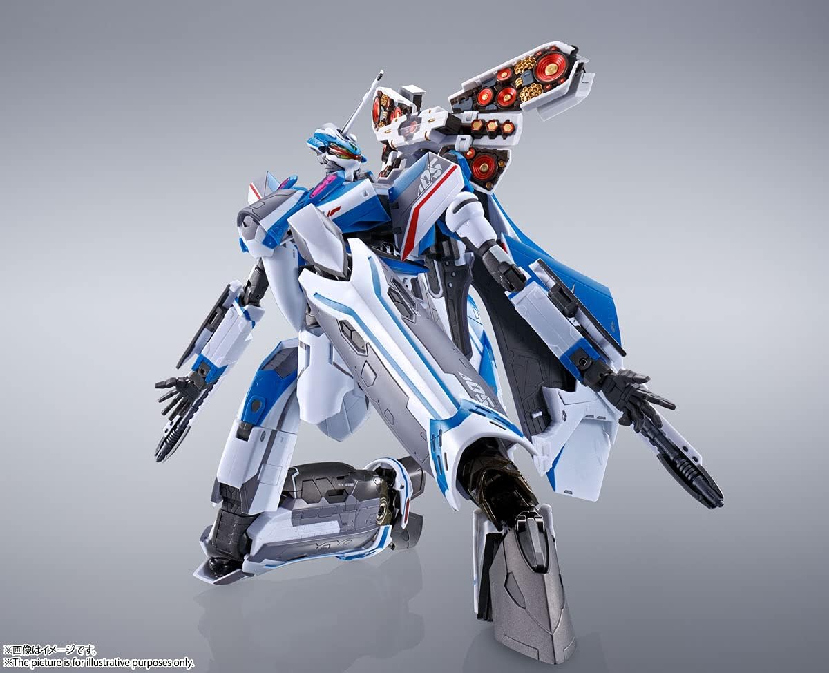 TAMASHII NATIONS DX Chogokin Theatrical Version Macross Delta Absolute LIVE!!!!!! Theatrical Version VF-31J Siegfried (Hayate Immerman Machine) [Equipped with Fold Projection Unit] Approx. 10.2 inches