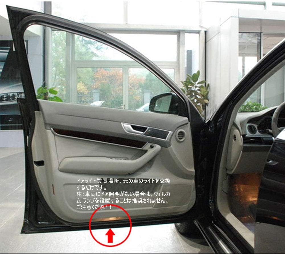Set of 2 Courtesy Lamps, Camry 70 Series, 50 Series, 40 Series Logo Projection, Door Welcome Light, LED Ghost Shadow Light, Easy Installation