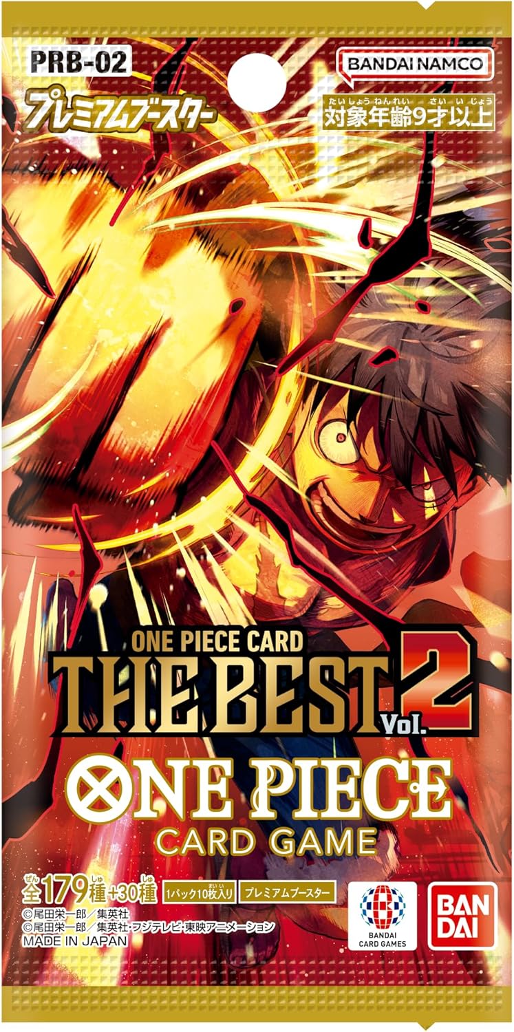 Bandai One Piece Card Game Premium Booster One Piece Card The Best Vol. 2 [PRB-02] (Box) 10 Packs Included