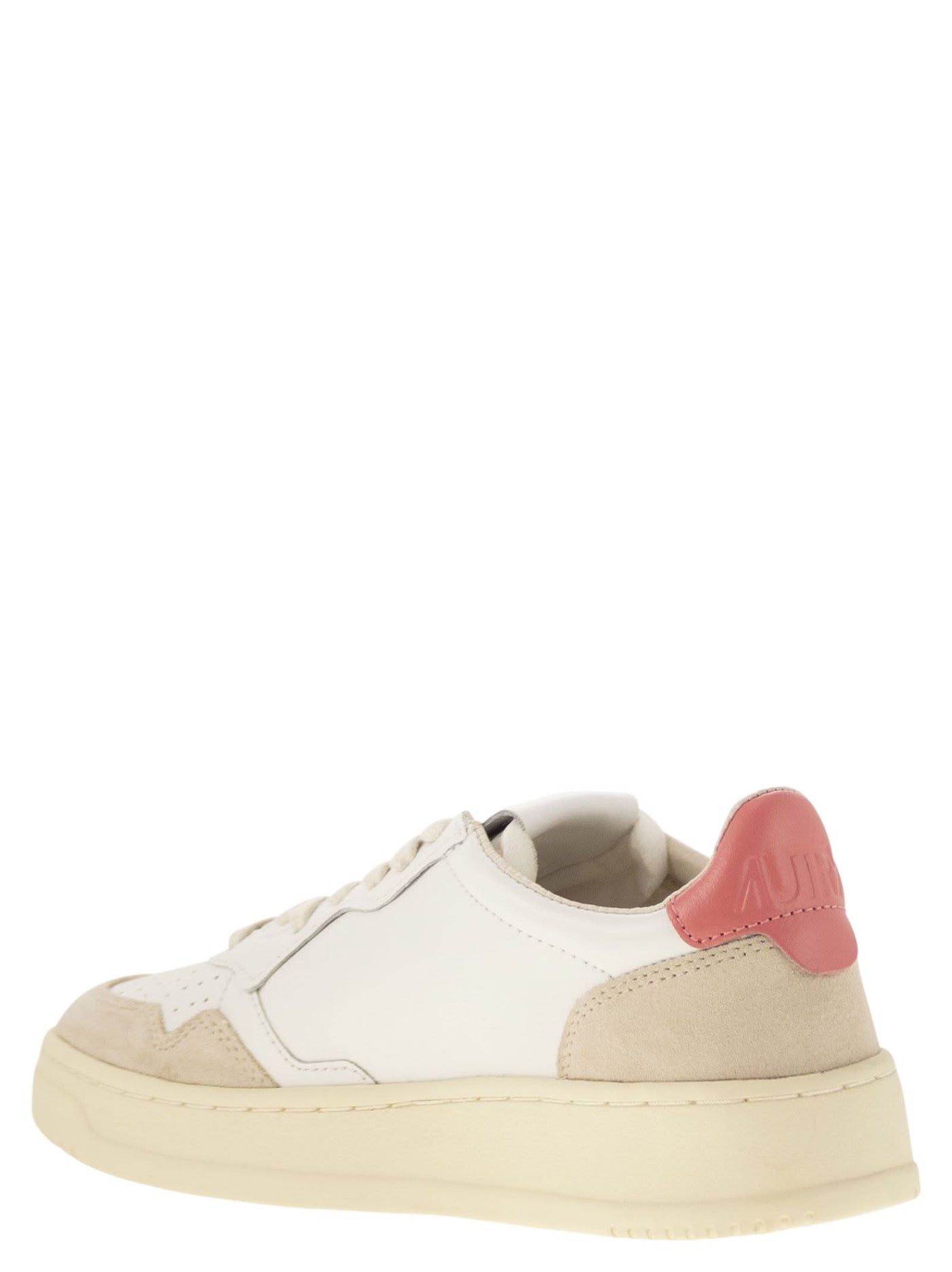 Autry Medalist Low LeatherとSuede Sneakers - Image 3