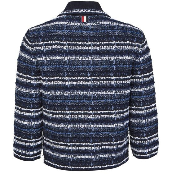 THOM BROWNE インレイ ツイードジャカード ジャケット - Image 3