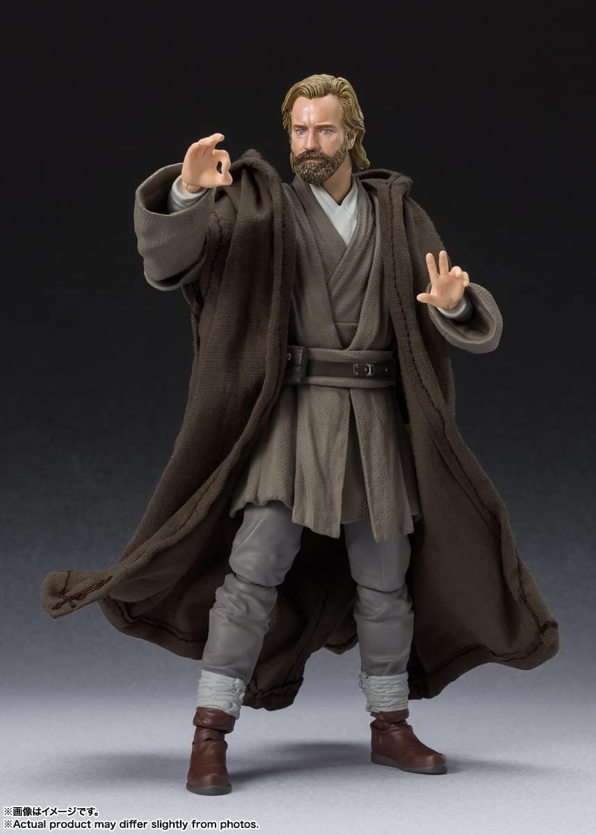 S.H. Figuarts Obi-Wan Kenobi, Approx. 5.9 inches (150 mm), PVC, ABS, Fabric, Pre-painted Action Figure