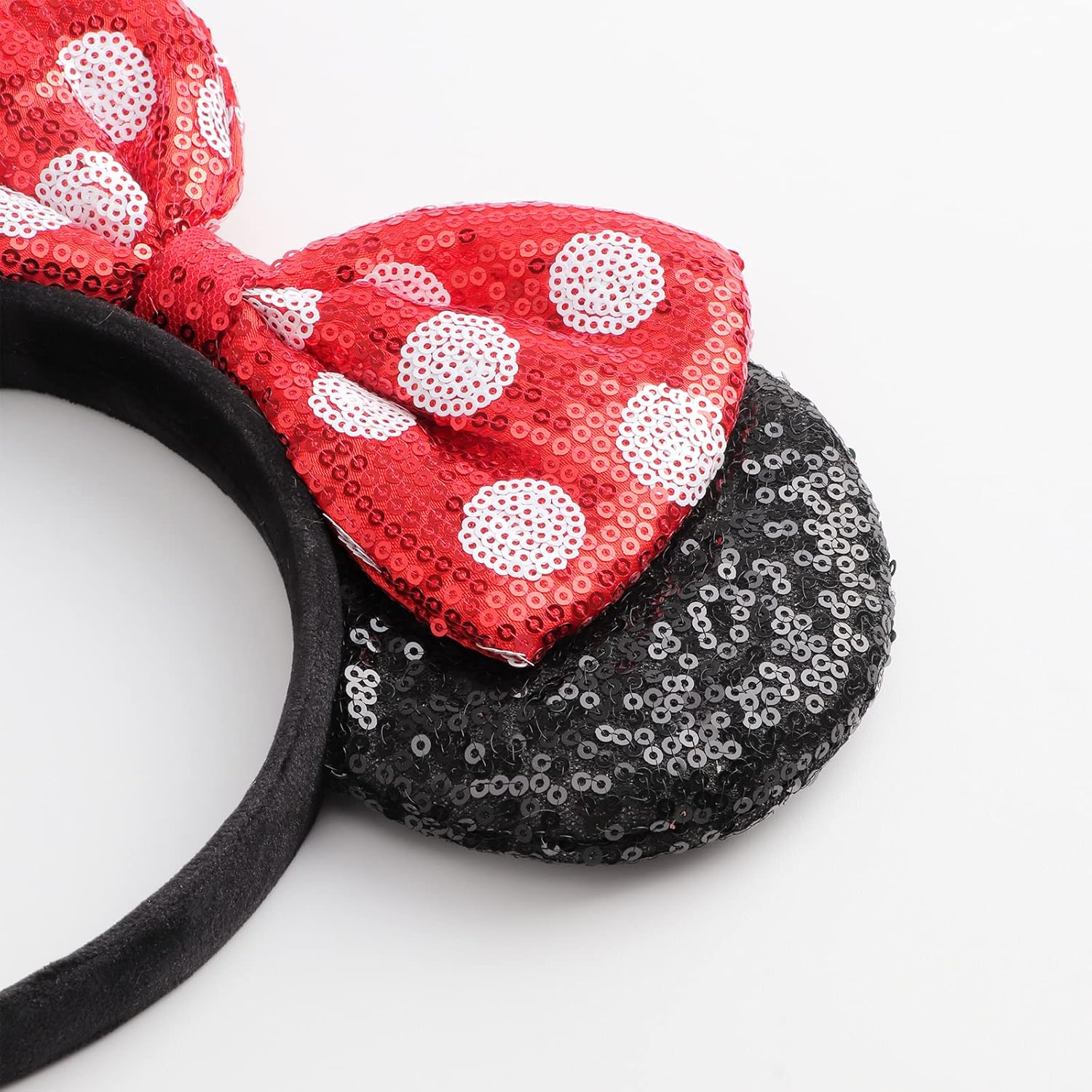 DRESHOW Mouse Ears Bow Headbands Sequins Party Decoration Cosplay Costume for Women