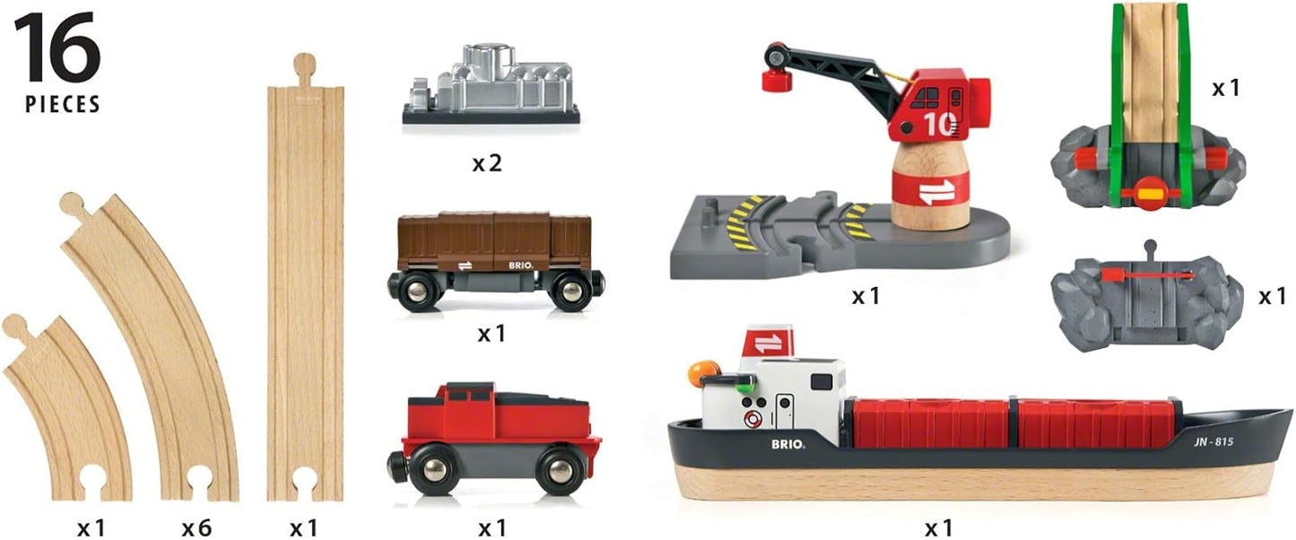 Schylling Brio Cargo Harbor Set