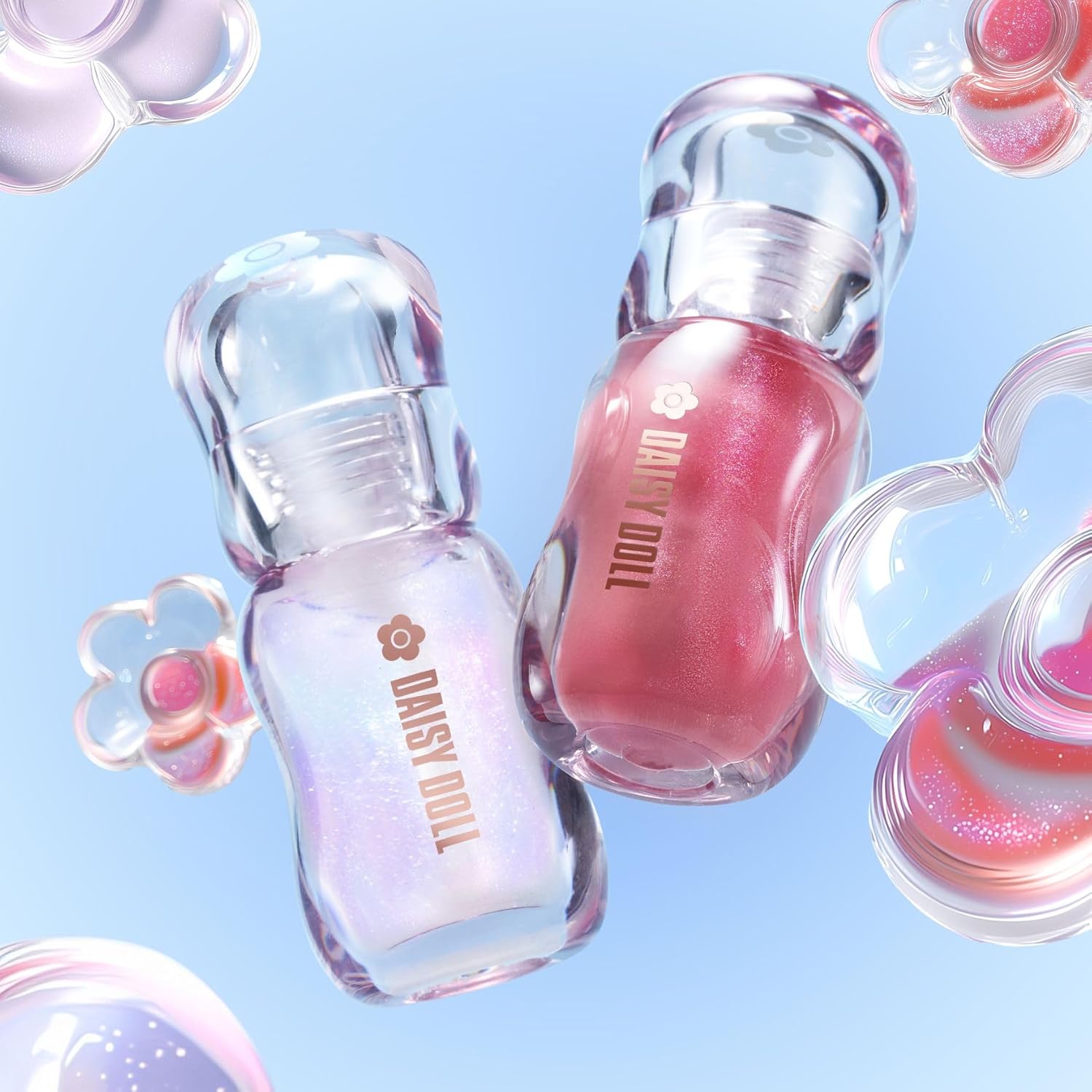 DAISY DOLL by MARY QUANT Jewelry, Syrup Gloss (04: Ruby Berry) Lip, Glossy, Glitter, Glossy Texture, Moisturizing Lip