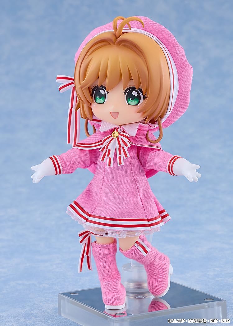 グッドスマイルカンパニー カードキャプターさくら クリアカード編 ねんどろいどどーる 木之本桜 コスチュームVer. 布 磁石 プラスチック製 塗装済み可動フィギュア ノンスケール 専用台座付属 全高約140mm