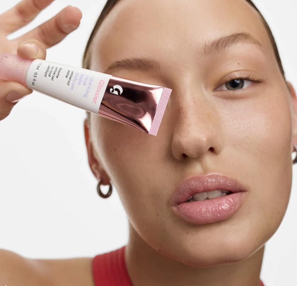 Glossier Balm Dotcom Bálsamo labial y bálsamo para la piel - Rosa brillante