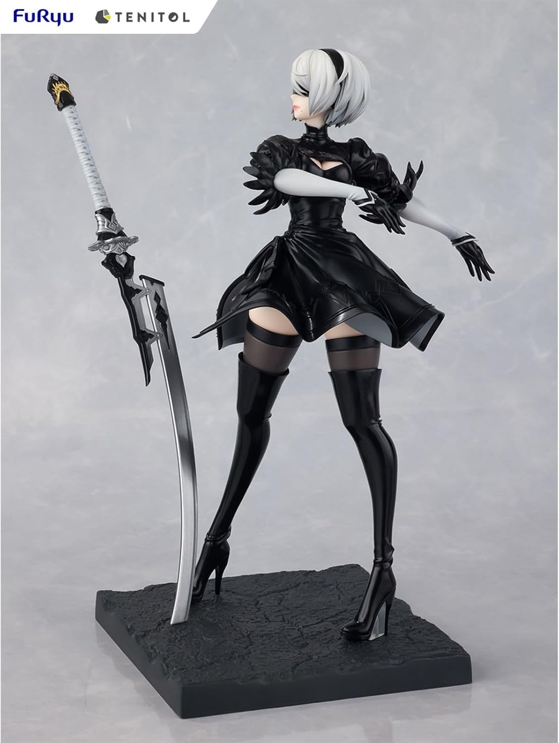 FuRyu AMU-TNL0101 Anime "NieR:Automata Ver1.1a" TENITOL 2B (Yoruha No. 2 Type B) Total Height Approx. 8.7 inches (220 mm), Non-scale, ATBC-PVC, Painted Finished Figure