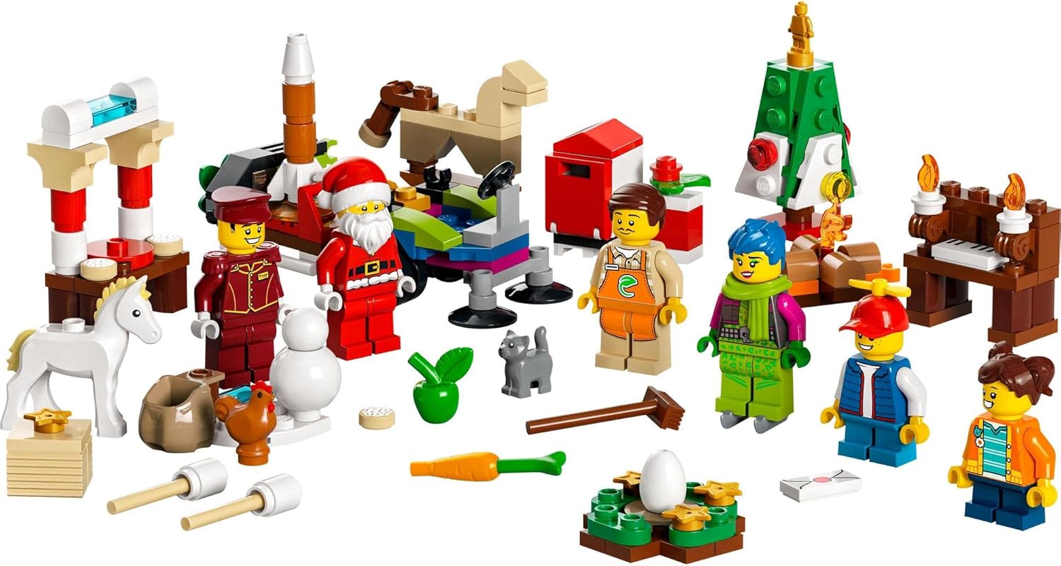 LEGO City Advent Calendar 60352 Toy Blocks, Present, Holiday, Anniversary, Boys, Girls, 5 Years Old